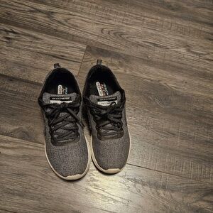 Skechers Ladies Black Air Cooled Memory Foam Sneakers